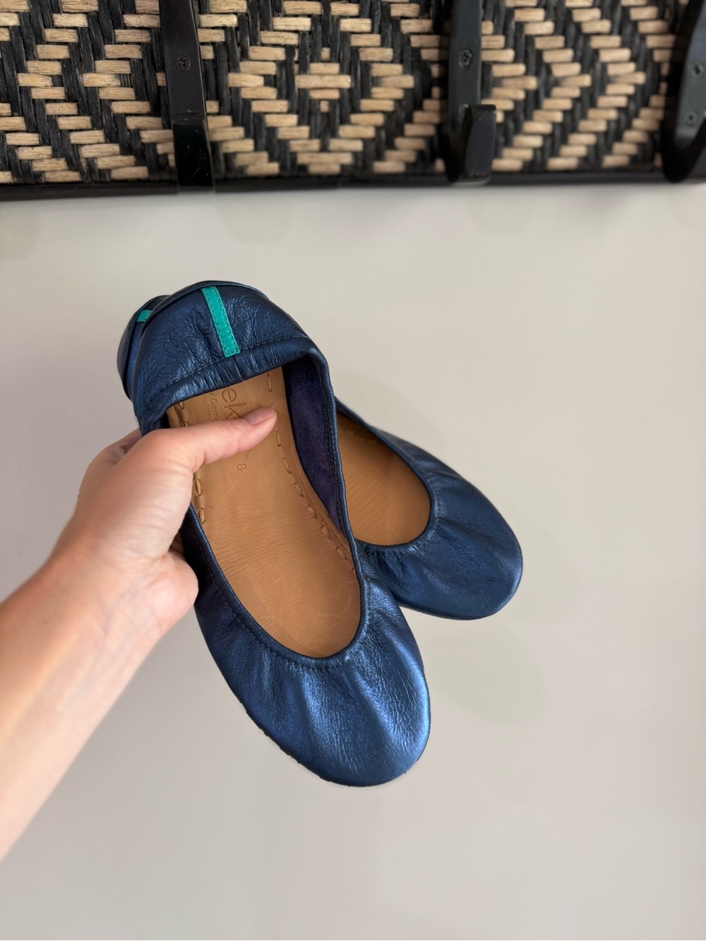 Tieks by Gavrieli Midnight Blue Leather Ballet Flats - Size 8